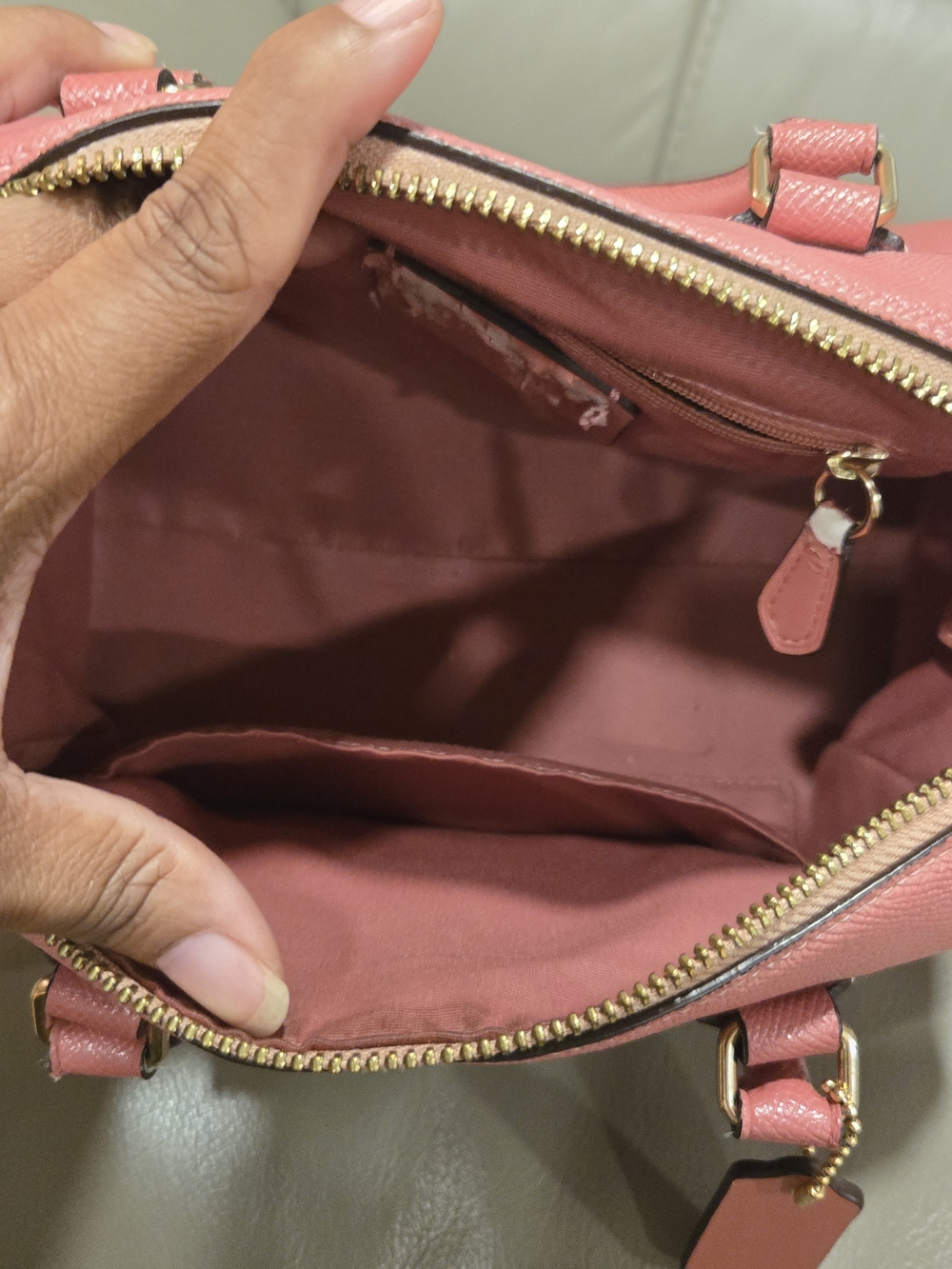 Coach Mini Bennett Satchel and Wallet Set - Glitter Peony Pink - Picture 6 of 16